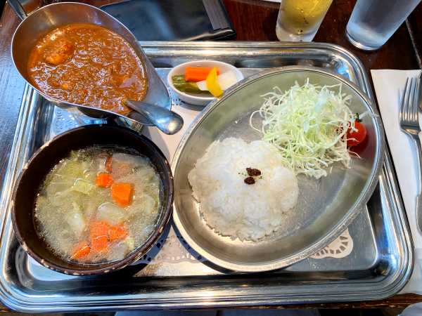武相荘の海老カレー